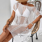 Women's Elegant Crochet Beach Cover-Up