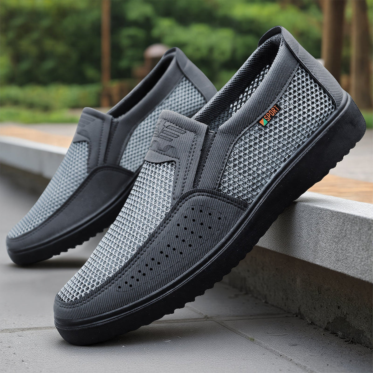 Women's Breathable Slip-On Sports Shoes with Non-Slip Sole