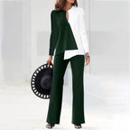 Modern Asymmetric Trouser Suit Set