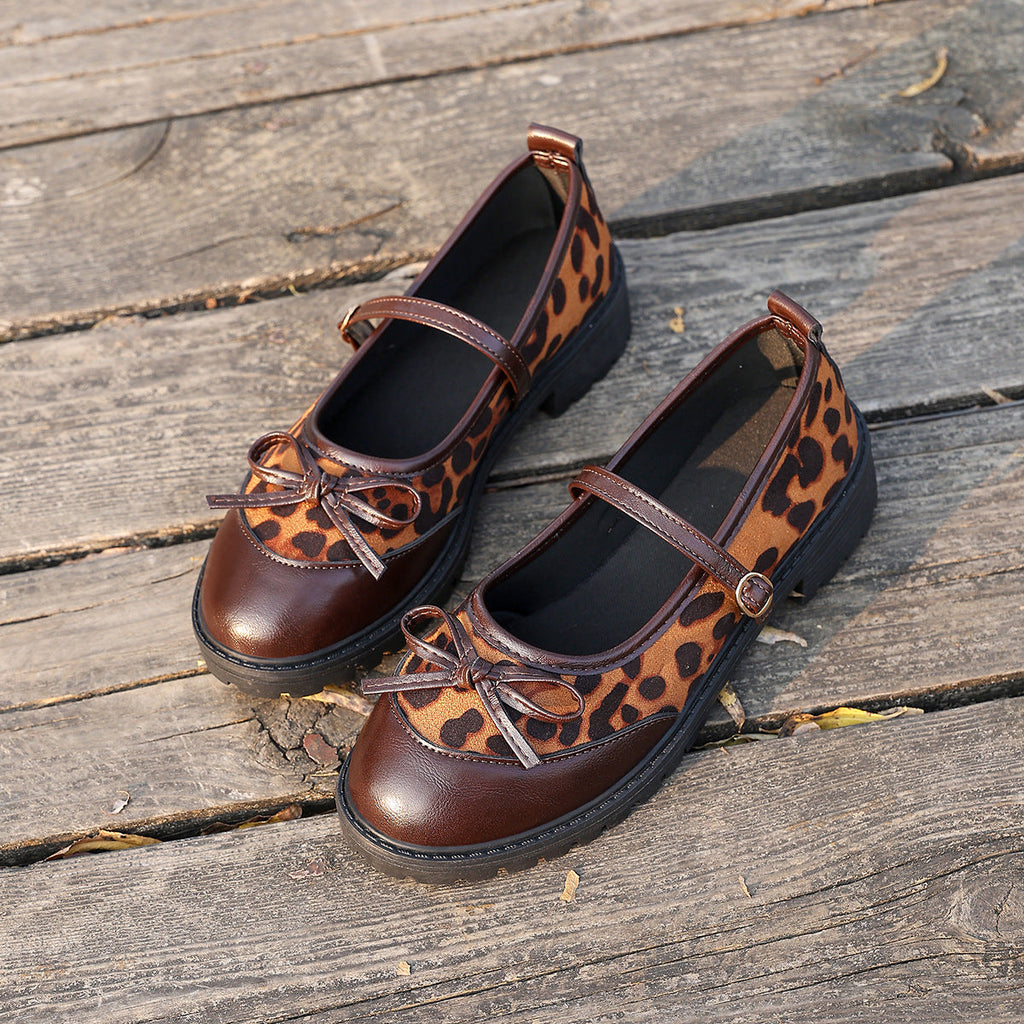 Women's Modern Leopard Print Ballet Flats