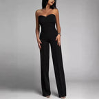 Elegant Women's Jumpsuit with Off-Shoulder Design and Wide Leg
