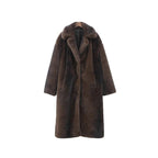 Elegant Faux Fur Coat with Soft Lining