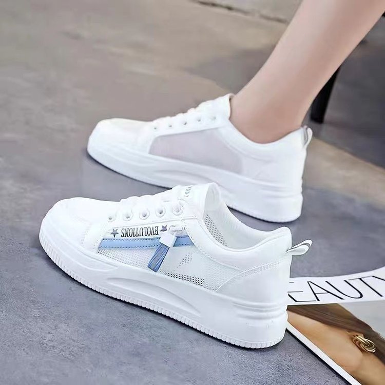 Women's Breathable Sneakers with Elastic Lacing System