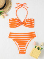 Women's Bandeau Bikini with Sophisticated Knot
