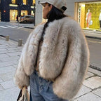 Elegant Faux Fur Jacket