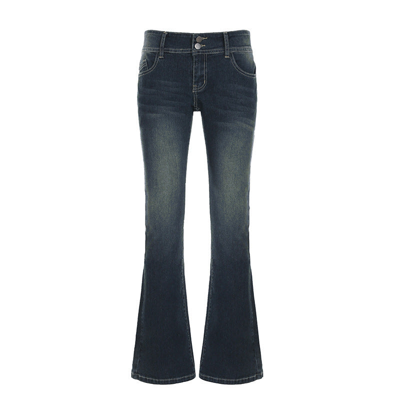 Women's High-Waisted Flared Jeans