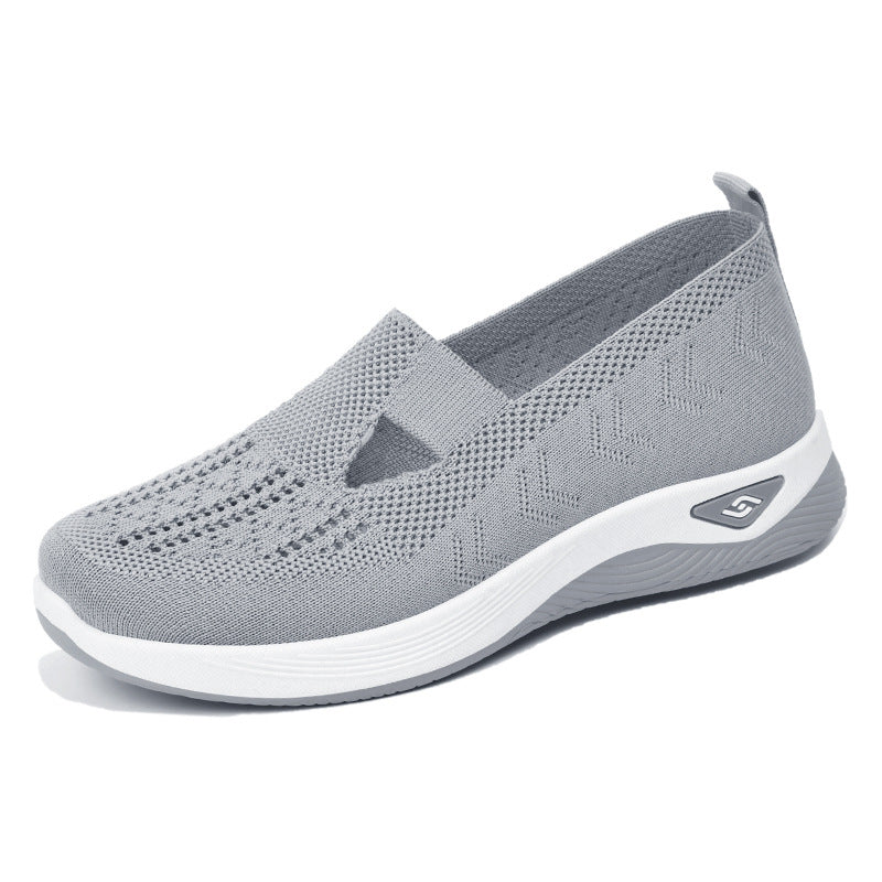 Women's Breathable Slip-On Sneakers with Elastic Design