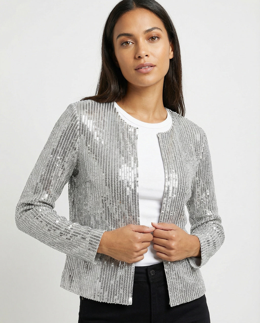 Women's Glitter Effect Cardigan