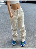 Women's Cargo Jeans with Functional Pockets