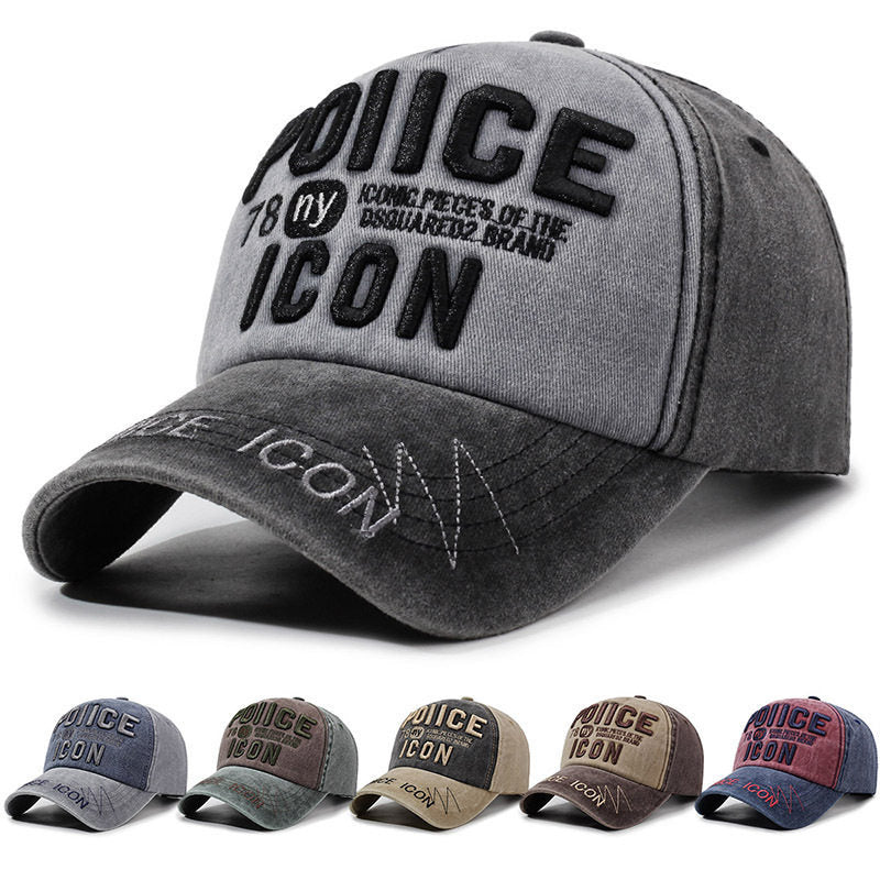 Men's Vintage-Inspired Embroidered Baseball Cap