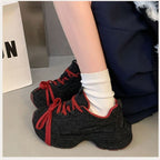 Women's Comfortable Chunky Sneakers with Breathable Upper