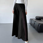 Elegant Long Trousers with Side Slits