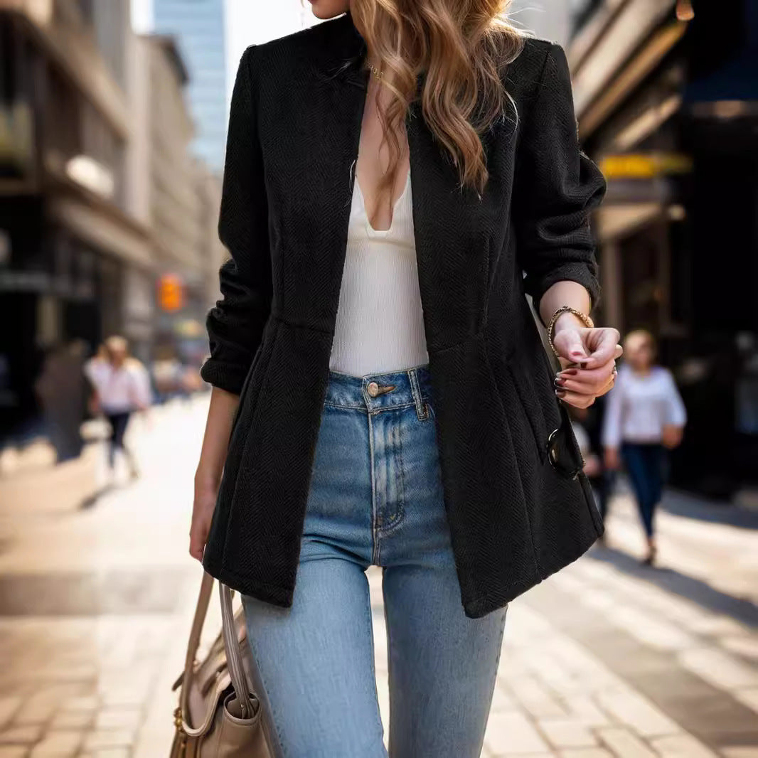 Women's Elegant Textured Blazer