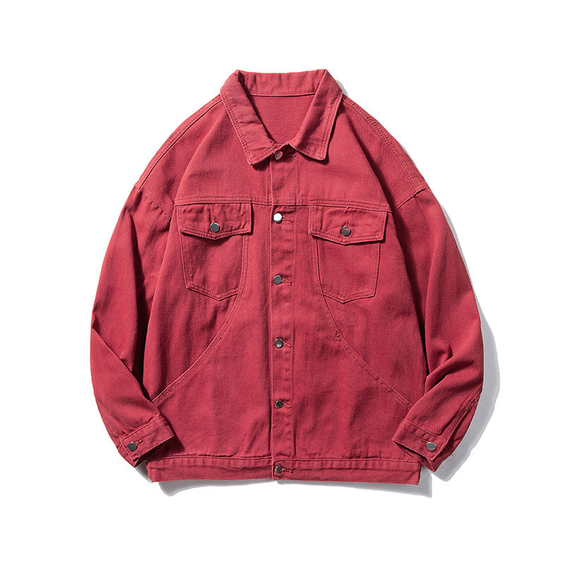 Women's Casual Utility Jacket with Classic Snap Buttons and Practical Pockets
