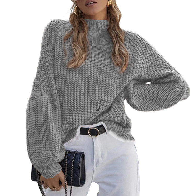 Women's Cozy Loose-Fit Knit Sweater
