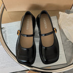 Women's Ballet Flats with Buckle Detail