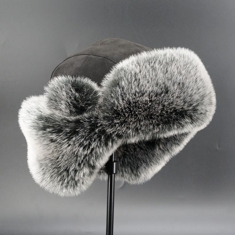 Women's Warm Faux Fur Hat with Ear Flaps