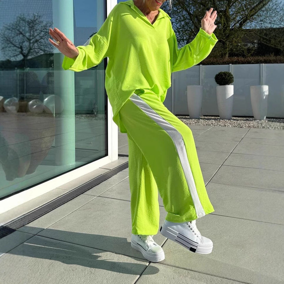 Women's Fashionable Leisure Suit with Sporty Cut
