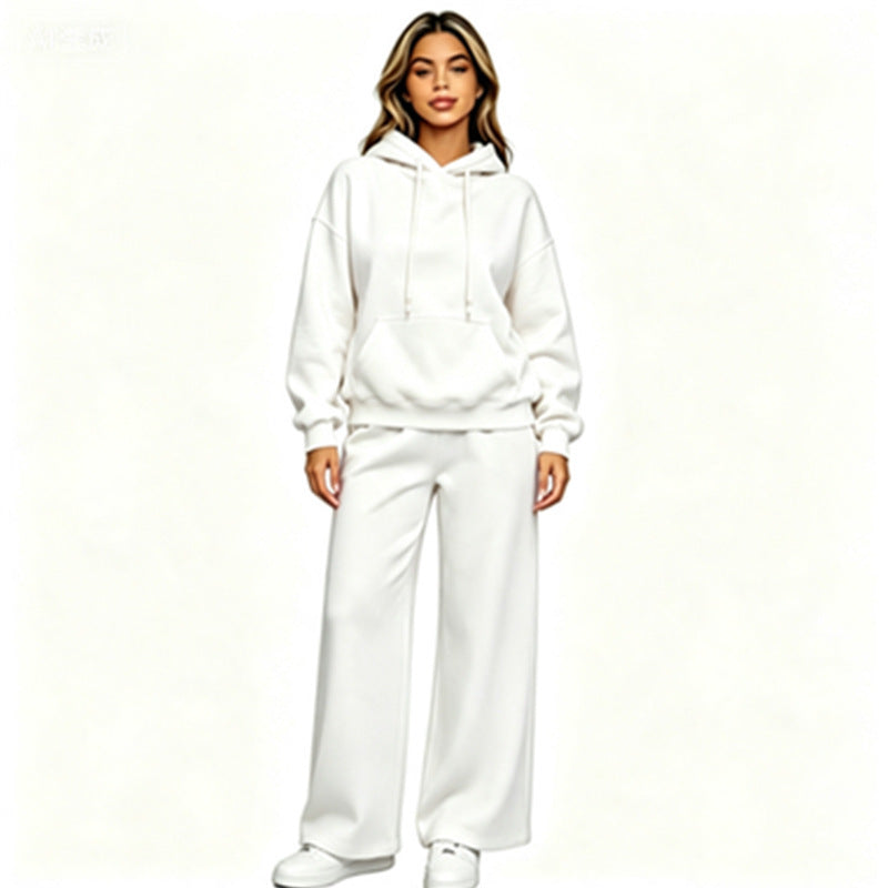 Women's Comfortable Oversized Hoodie and Wide Jogging Pants Set