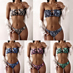 Women's Bandeau Bikini with Sophisticated Cut-Out Design