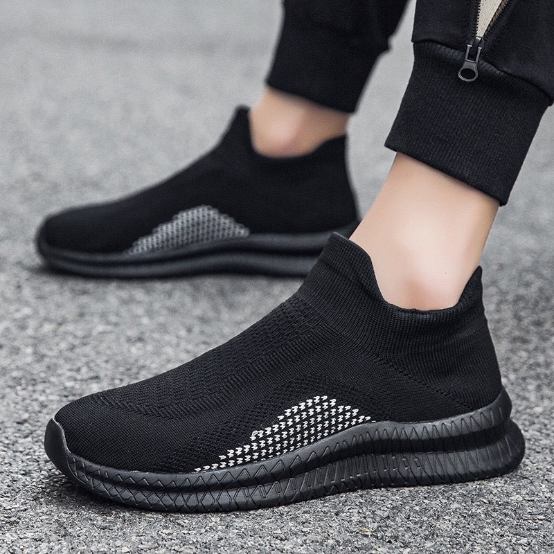 Women's Breathable Sneakers with Elastic Shaft