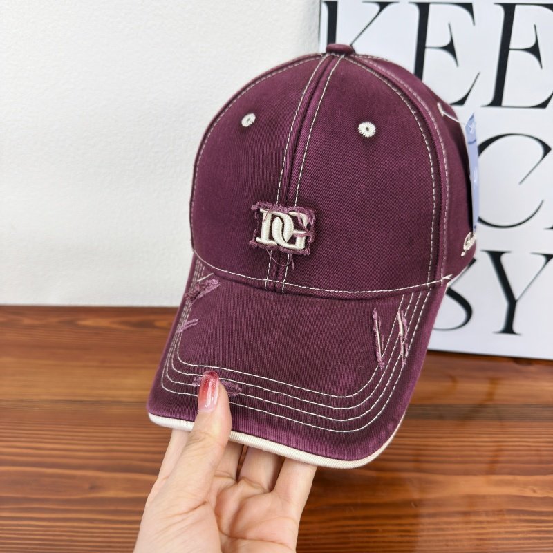 Men's Distressed Cotton Baseball Cap