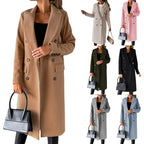 Elegant Double-Breasted Coat with Modern Cut