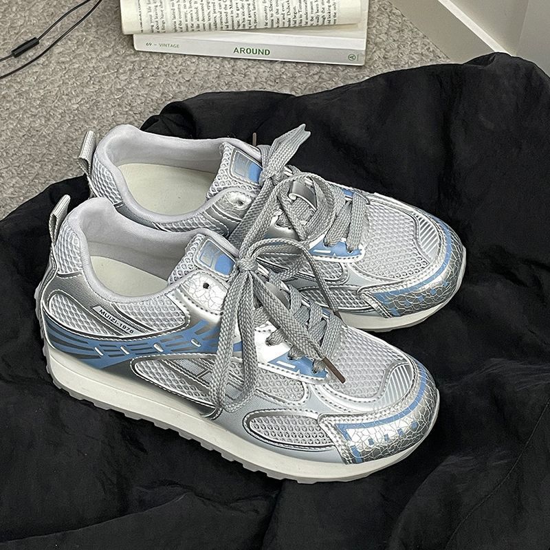 Women's Athletic Sneakers with Breathable Mesh and Cushioned Sole