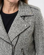 Women's Animal Print Biker Jacket