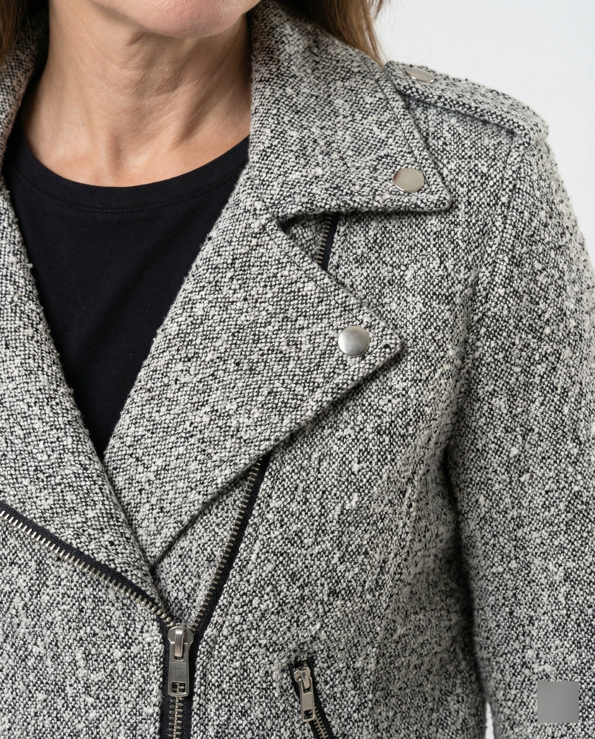 Women's Animal Print Biker Jacket