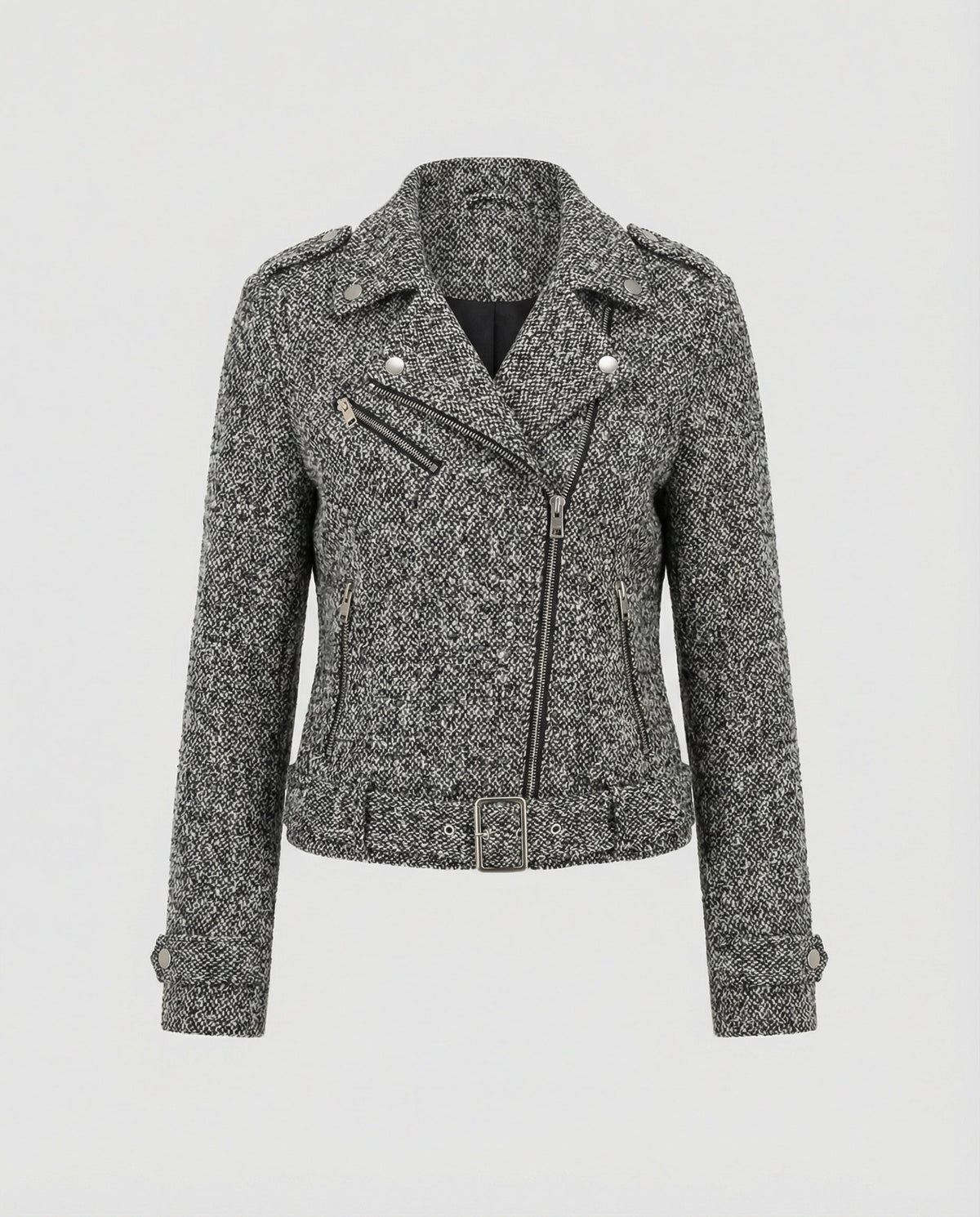 Women's Animal Print Biker Jacket