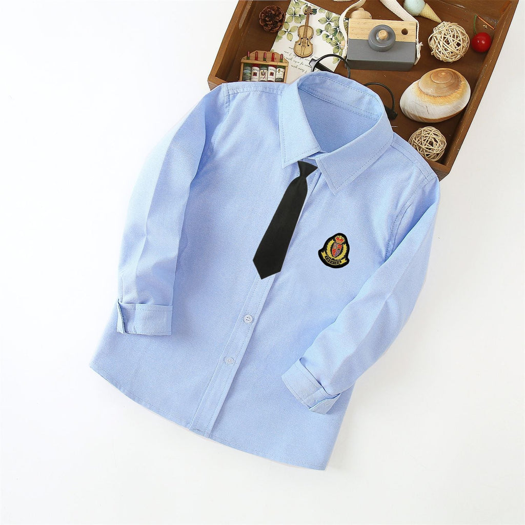 Women's Classic Long-Sleeve Shirt with Crest