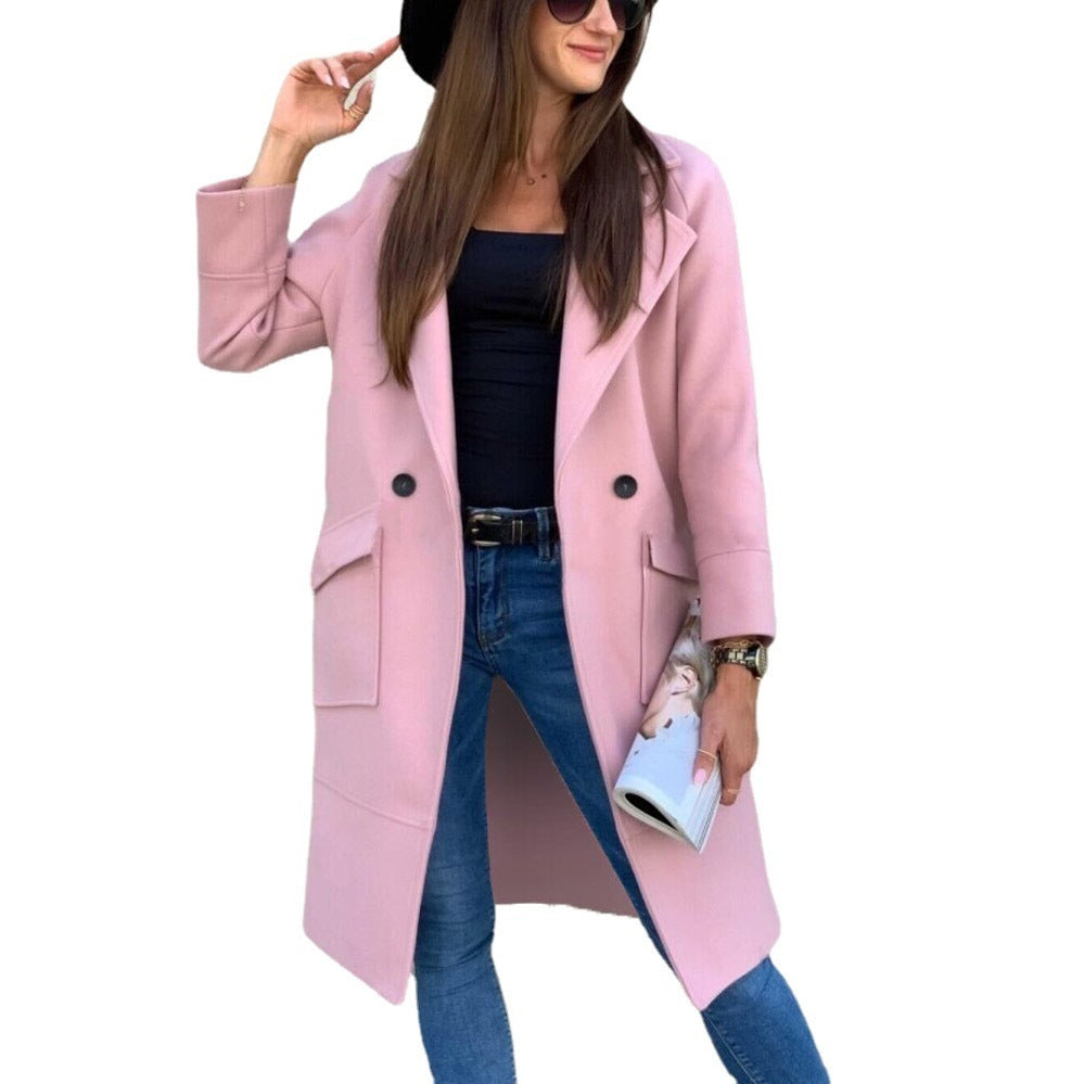 Elegant Women's Trench Coat with Modern Details