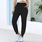 Women's Comfortable Joggers with Elastic Waist and Pockets