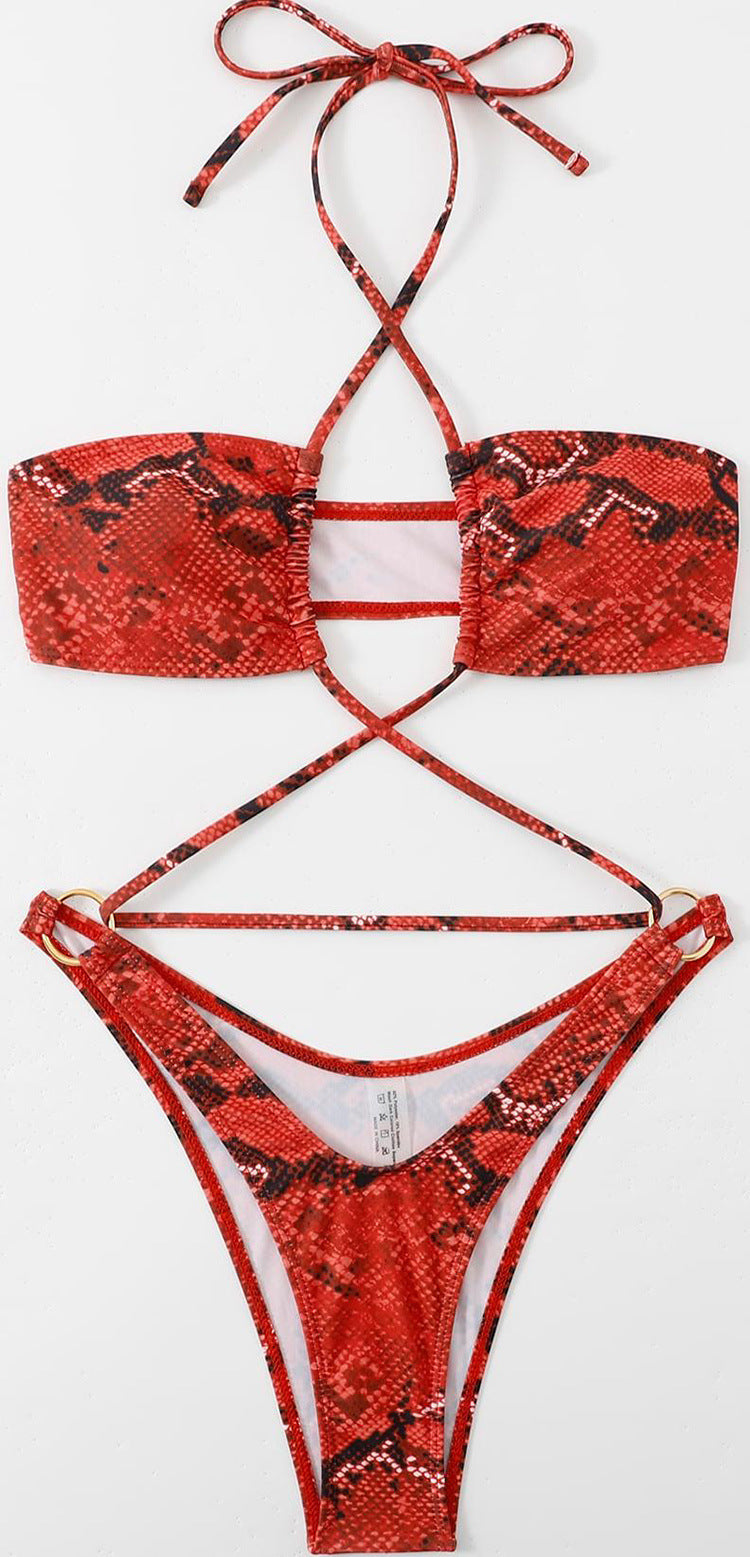 Women's Bandeau Bikini with Refined Cut-outs