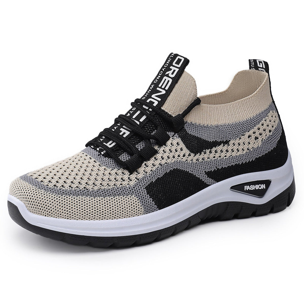 Women's Breathable Mesh Running Shoes with Elastic Lacing