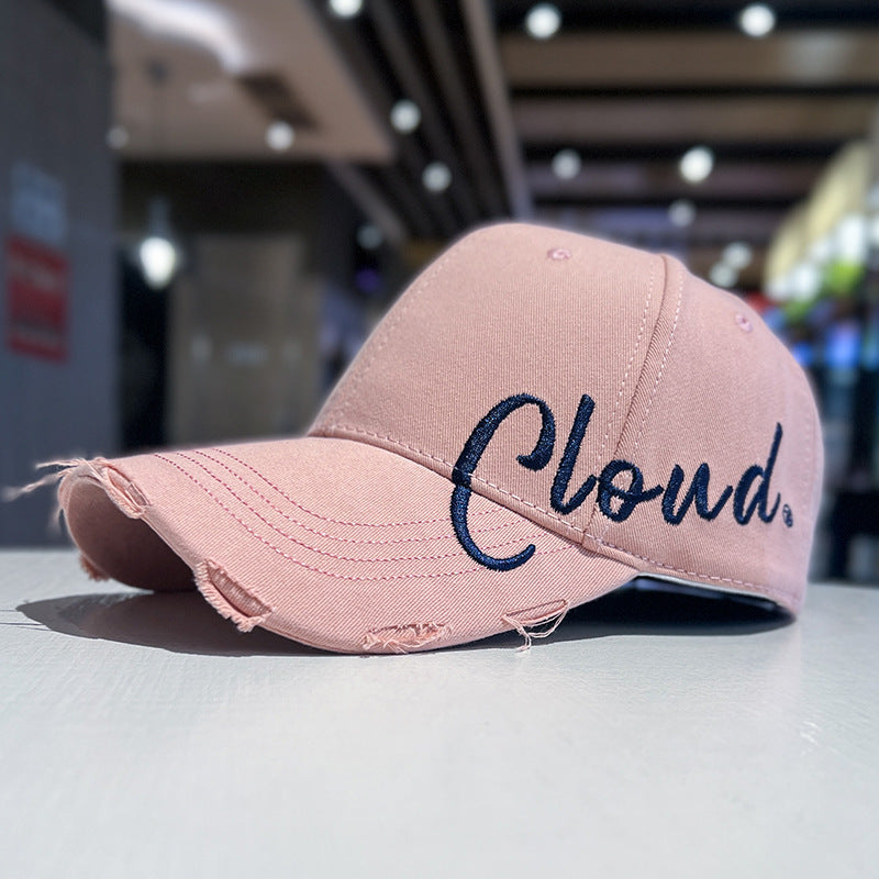 Men's Vintage-Inspired Distressed Baseball Cap