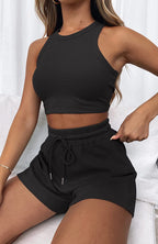 Women's High-Quality Sport Set with Racerback Top and Shorts