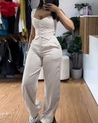 Women's Elegant Form-Fitting Jumpsuit