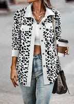 Women's Fashionable Leopard Print Overshirt