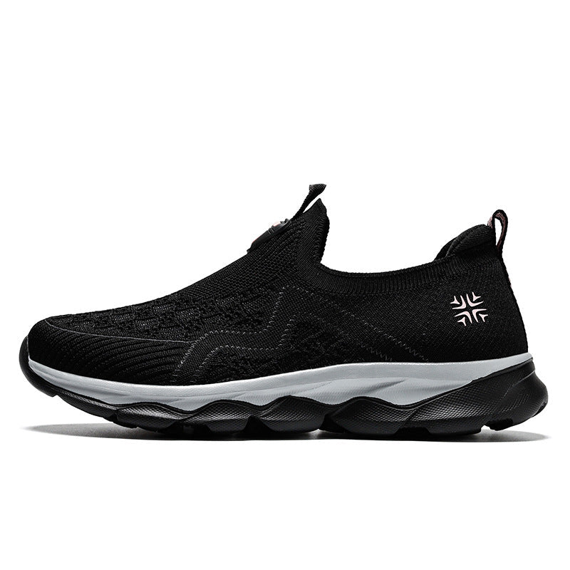 Women's Breathable Slip-On Walking Sneakers with Flexible Sole