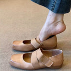 Women's Ballet Flats with Elastic Straps and Soft Lining