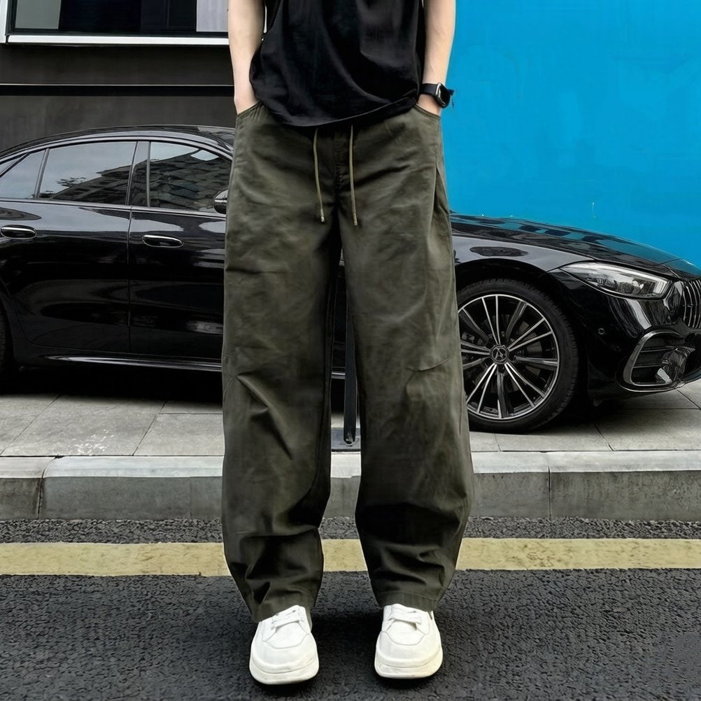 Men's Casual Relaxed Pants with Wide Legs