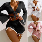 Women's Swim Set with Charming Fringe