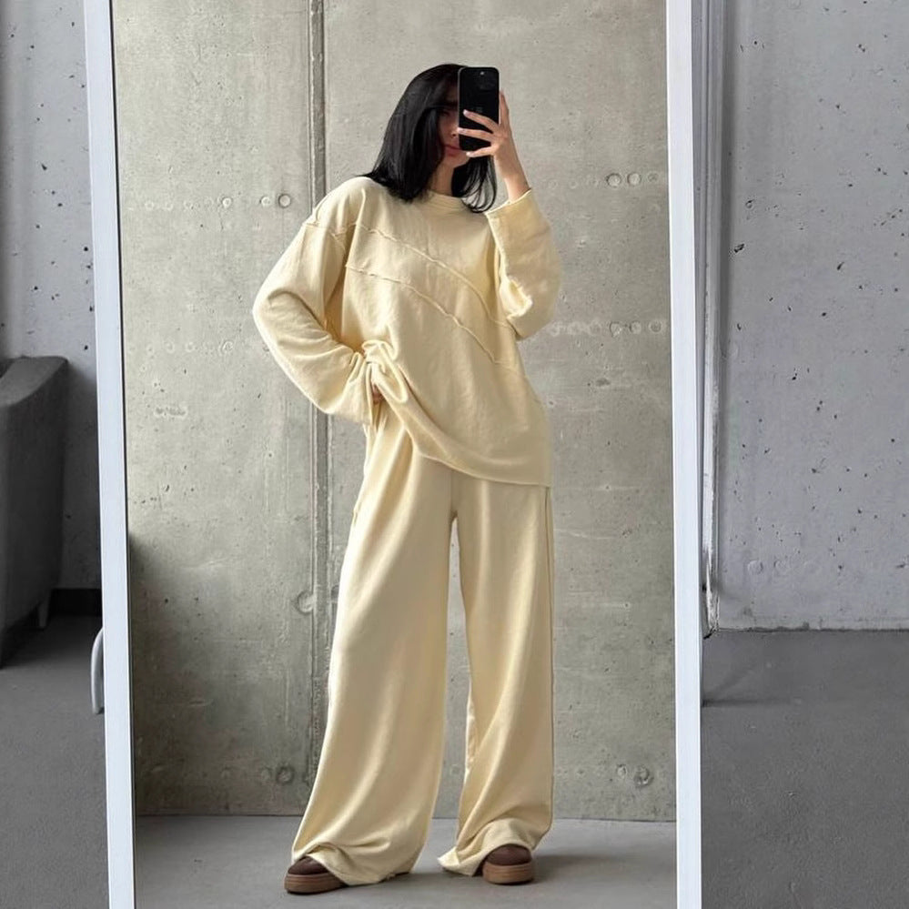 Women's Oversized Lounge Set with Palazzo Pants