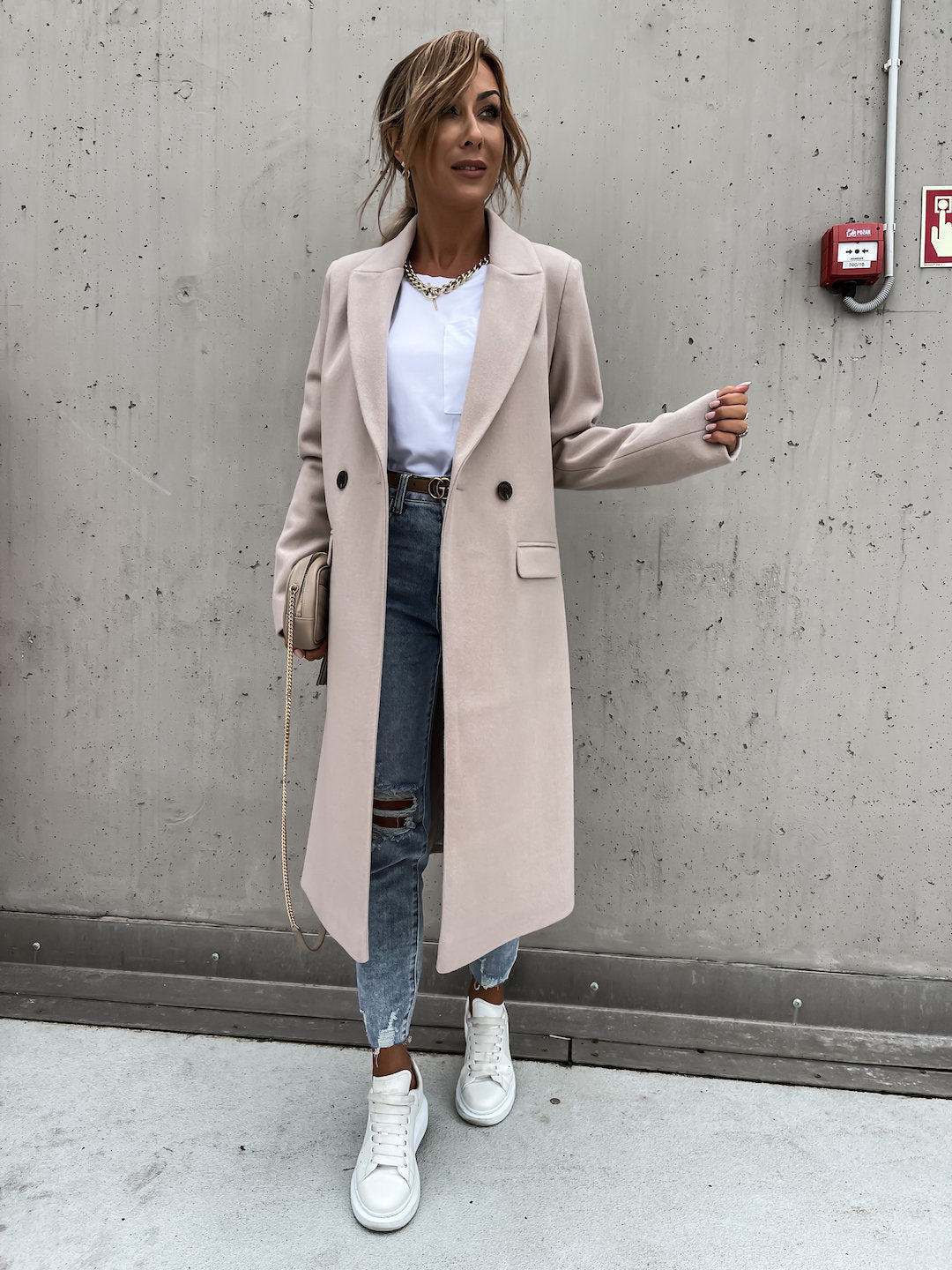 Women's Elegant Oversized Wool Coat