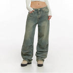 Women's High-Waisted Wide-Leg Baggy Jeans