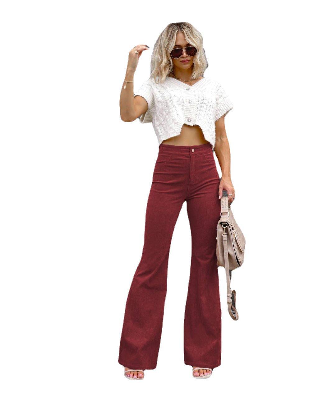 Women's High-Waisted Flared Jeans