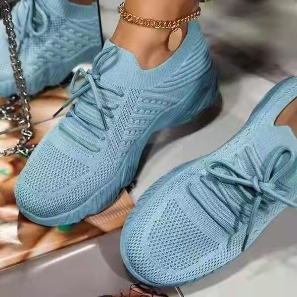 Women's Breathable Sports Shoes with Flexible Mesh Upper and Non-Slip Sole