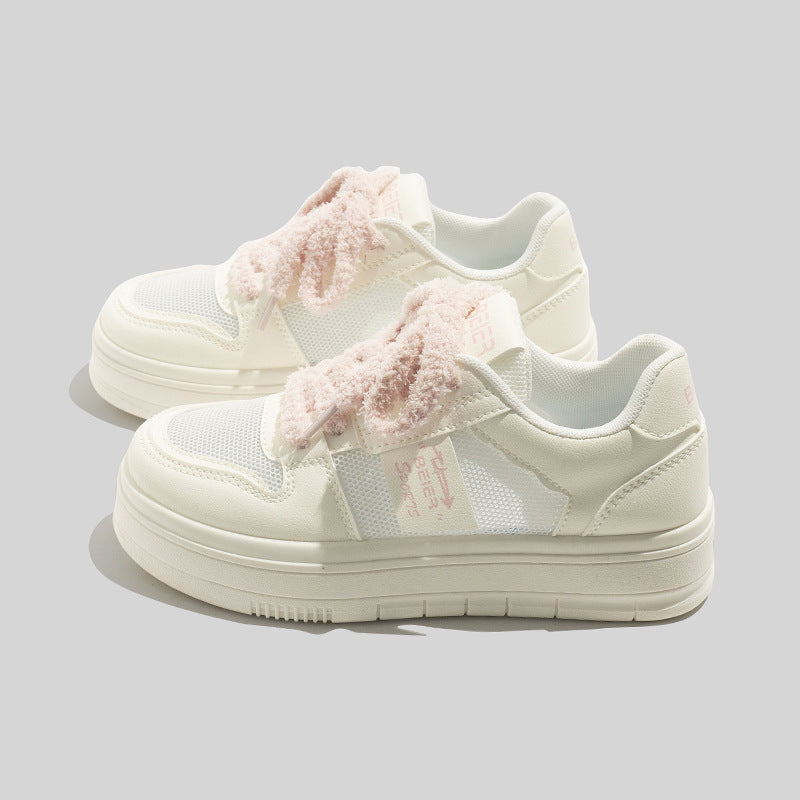 Women's Breathable Casual Sneakers with Soft Lining and Innovative Laces